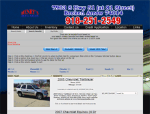 Tablet Screenshot of henrysautosales.com